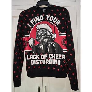 Star Wars Darth Vader Holiday Sweater “I Find Your Lack of Cheer Disturbing” M